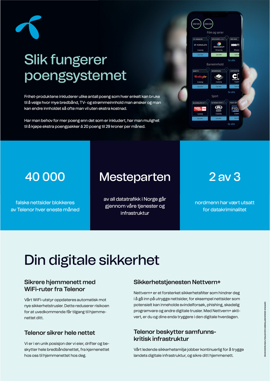 Telenor Produktark Frihet Small 0002 900